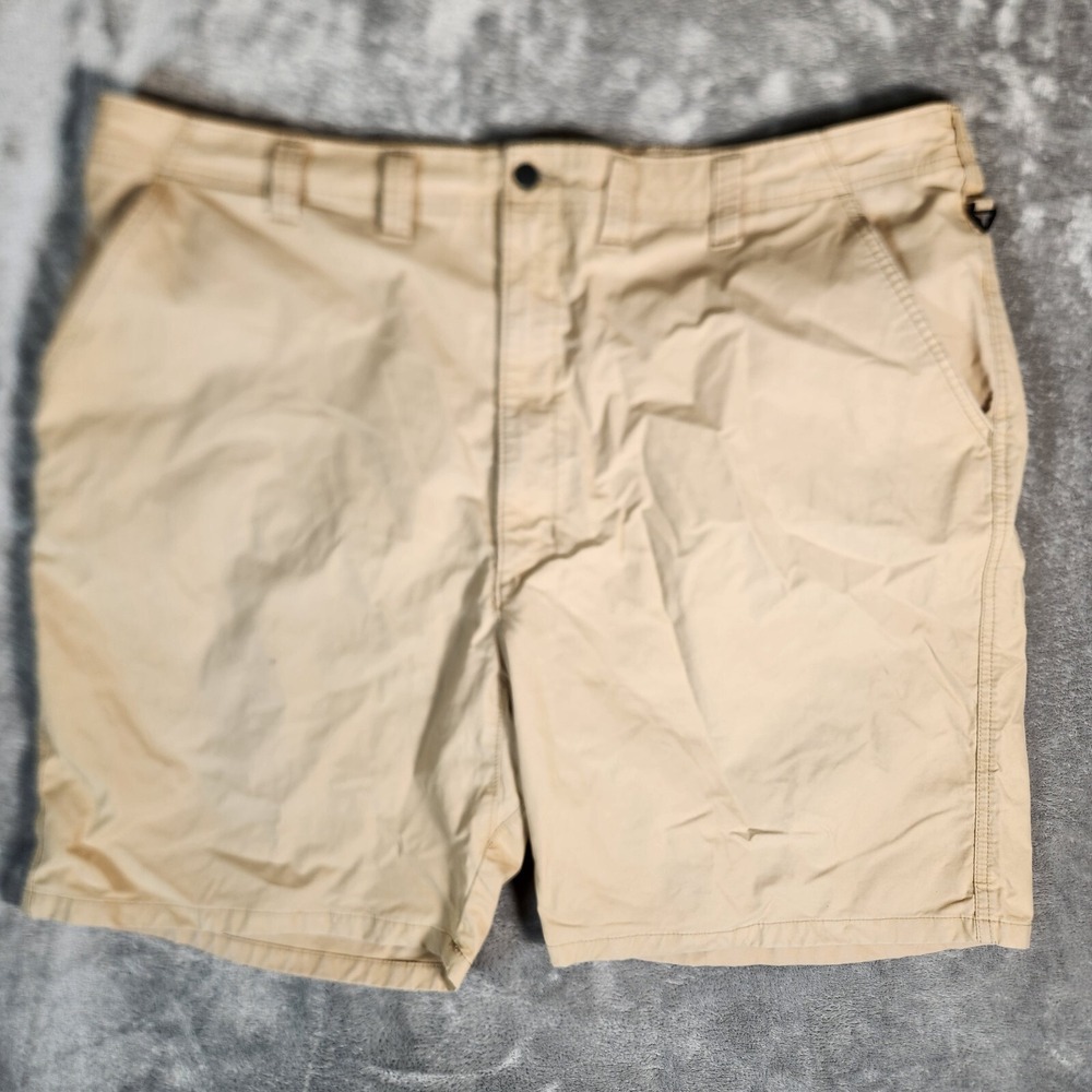Wrangler Outdoor Men's 44X8 (Tag 48) Khaki Chino Shorts Classic Fit Tan NW992TV